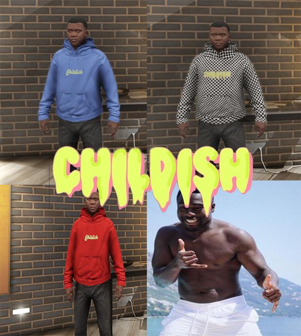 purple childish hoodie